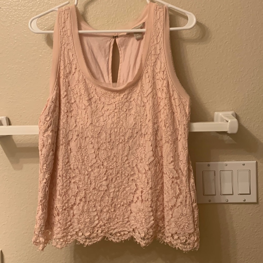 Banana republic sleeveless pink top/blouse size M